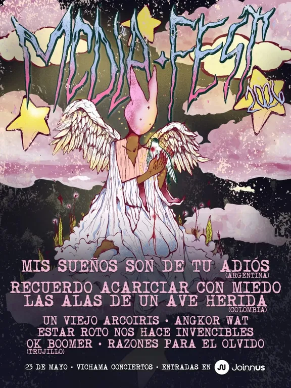 Flyer del MCDLA Fest 2026, 23 de mayo en Vichama Conciertos, Lima.